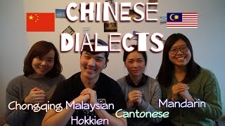 12 Words in Different Chinese Dialects & Languages