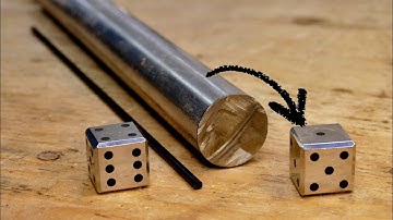 I made Metal Dice from Stainless Steel rod on Milling Machine