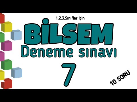 BİLSEM SINAVI-7 | DENEME SINAVI |1.2.3. SINIF TABLET SINAVI | 10 SORU  #bilsemhazırlık #bilsemsınavı