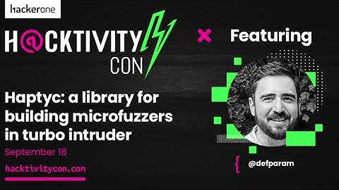 Haptyc: A Library for Building Microfuzzers in Turbo Intruders | @defparam