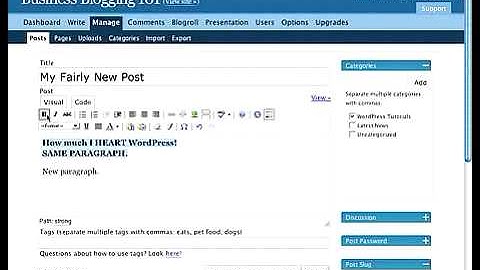 WordPress Tutorial - How to Add Bold, Italic, Color to Text 000WebHost FREE web hosting