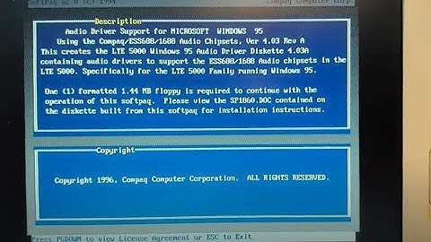Fix sound issue on Compaq LTE 5000 series running Windows 95