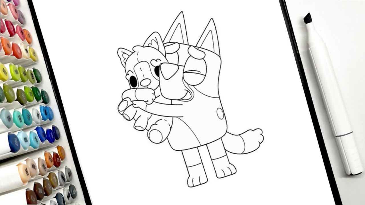 💙 BLUEY Coloring | Bluey Coloring Page | Coloring Videos for Kids # ...