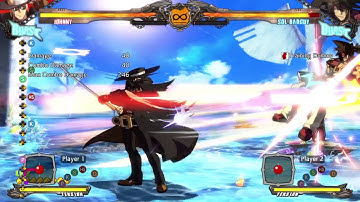 GGXrd R -  Johnny Corner Throw Combo + Unblock Setup