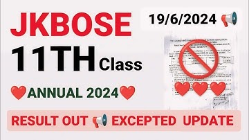 JKBOSE Breaking❤ :- Jkbose 11th, Class Result | Result Update Jkbose Class 11,  | Must watch Video