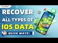 iOS Data Recovery: How to Recover Deleted Photos/ Contacts/ Messages on iPhone/ iPad WITHOUT Backup?
