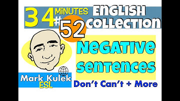 Learn English - Negative Sentences + more | Conversation Practice - Mark Kulek ESL