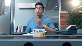 อมสเตรปซลรสนำผงมะนาว ยาอมฆาเชอโรคในปากและลำคอ ฆท 23312559 Air-Con