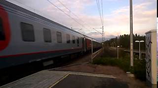 Pikajuna PVV 31 Helsinki - Moskova (Leningradski) Uudessakylässä