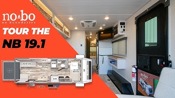Tour the 2023 No Boundaries (nobo) 19.1 Toy Hauler - Travel Trailer