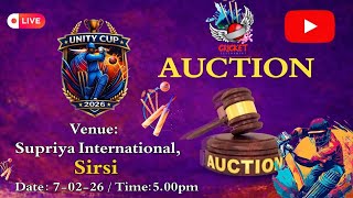 unity cup, cricket team auction