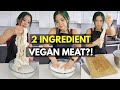 I Tried Making 2 Ingredient VEGAN MEAT... (VIRAL SEITAN RECIPE TEST)