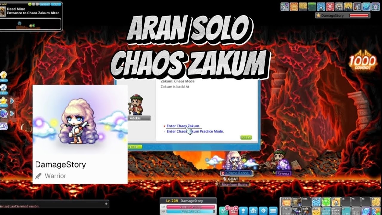 Old Mapler returns! ARAN solo vs  CHAOS ZAKUM 🔥 | 20 años después en MapleStory Universe