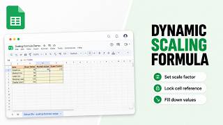 How to Build a Scaling Formula in Google Sheets (Model Proportional Growth)