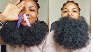 DIY Afro ponytail for Kids