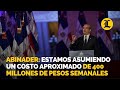 Abinader: Estamos asumiendo un costo aproximado de 400 millones de pesos semanales para contener...