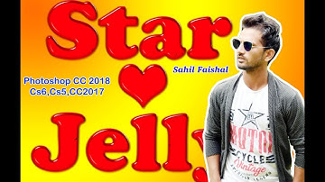 How to make Jello Text In Photoshop Cs6,CC 2017,CC2018