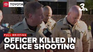 LVMPD Sheriff Kevin McMahill shares details of police shooting that left an officer dead