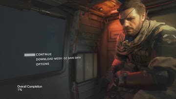 Metal Gear Solid V: The Phantom Pain - Menu Fail