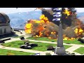 President house attack fighter jet & fighter helicopter | GTA V gameplay