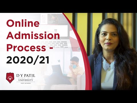 Online Admission Process - 2020/21 | D Y Patil University, Navi Mumbai