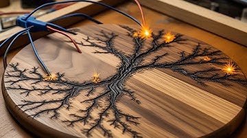 EPIC Lichtenberg Figure Round Table Build (High Voltage Wood Art)