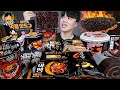 ASMR MUKBANG 편의점 핵불닭 미니!! 떡볶이 & 핫도그 & 치즈 피자 FIRE Noodle & HOT DOG & CHEESE PIZZA EATING SOUND!