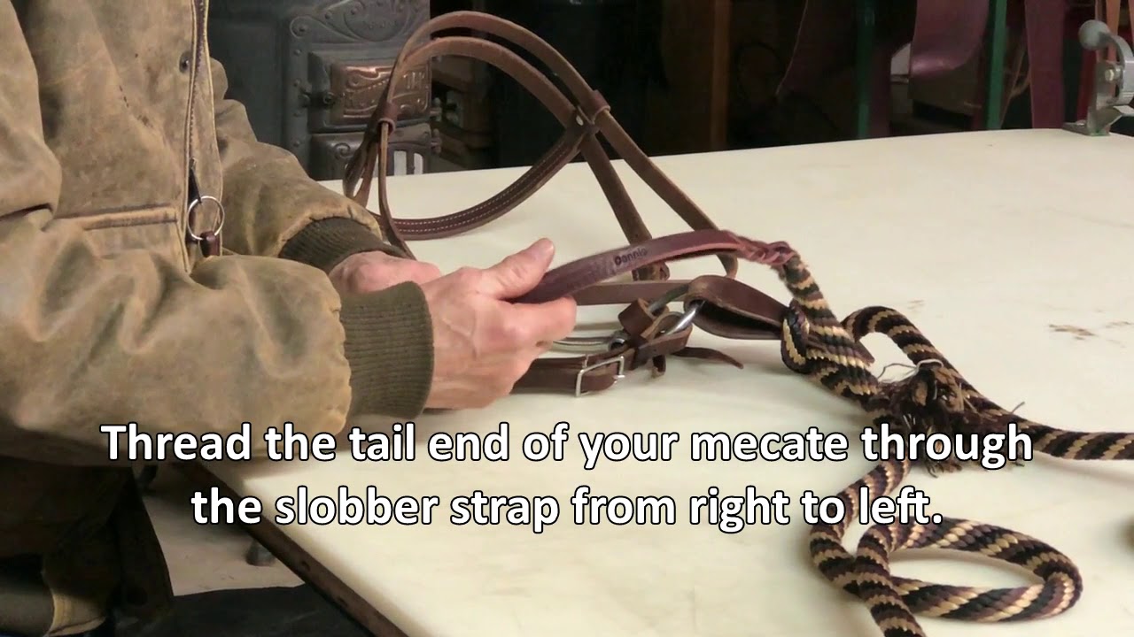 See How To Attach Slobber Straps To Your Mecate