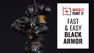 Fast and Easy Black Armor for Black Templar | 40k