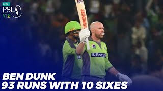 Ben Dunk 10 Sixes | Lahore Qalandars | HBL PSL 2020 | MB2T screenshot 1