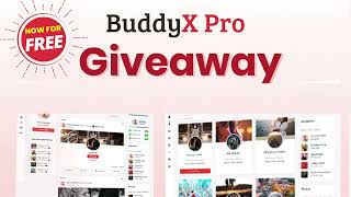 BuddyX Pro Giveaway | Social Experience | Activity and Engagements| BuddyX Pro Theme