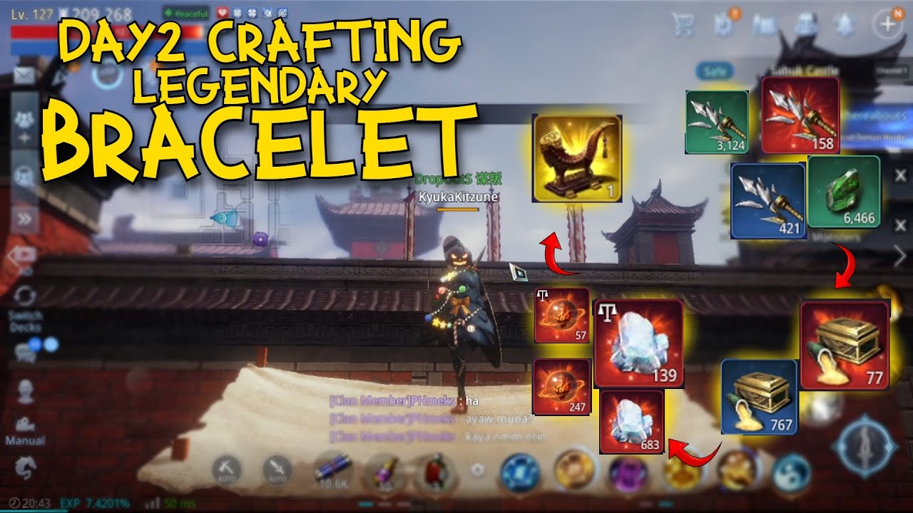 MIR4 DAY2 CRAFTING MY LEGENDARY BRACELET