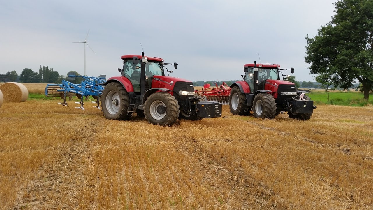 °GoPro° CASE-IH Puma 180cvx und 185cvx beim Stoppelsturz*HD*