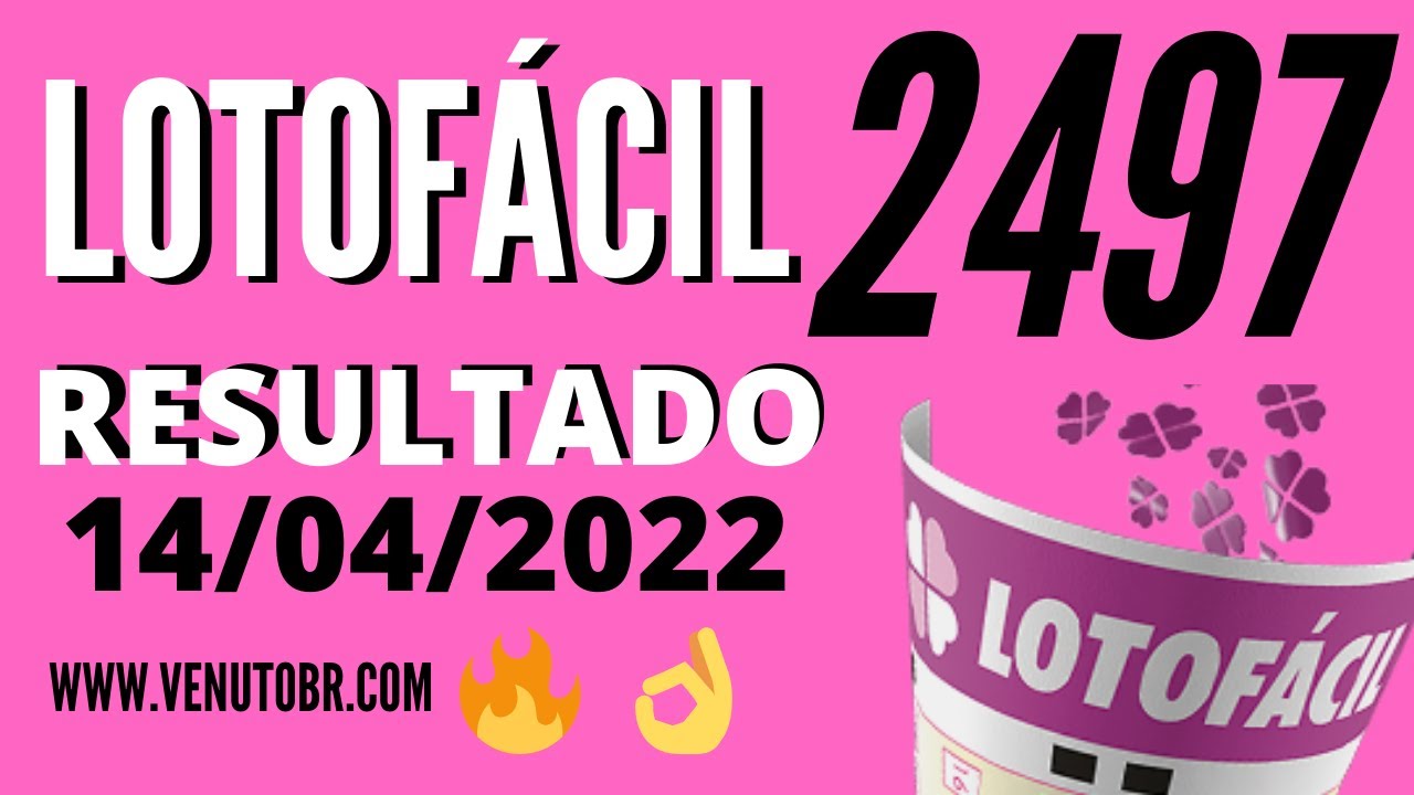 🍀 Resultado Lotofácil 2497