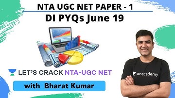 DI PYQs June 19 | Data Interpretation | NTA UGC NET Paper 1 | Kumar Bharat