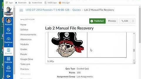 CIT 2553 Digital Forensics Lab 2 Recording Spring 2019
