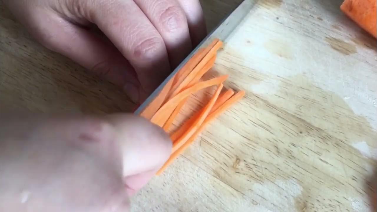 Knife Skills How to Cut Carrots Fine Julienne, Julienne