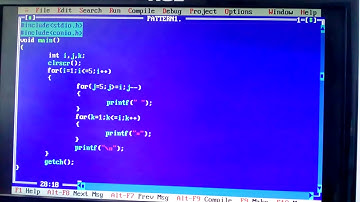 For loop in c programming | star pattern of left triangle