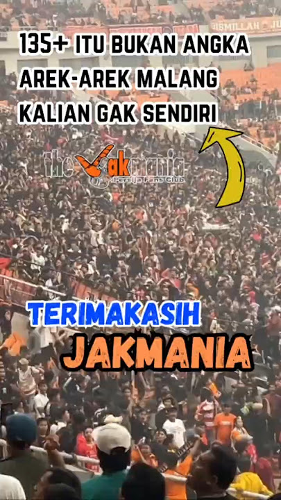 TERIMAKASIH JAKMANIA❤NEVER FORGET 135  #arema #aremania #persija #jakmania #away