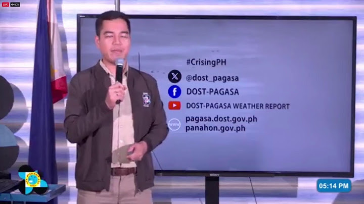 LIVE - PAGASA weather update on #CrisingPH (5:00 PM - July 18, 2025) | GMA Integrated News - Replay