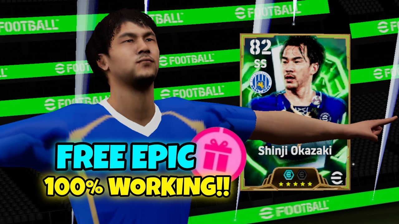 100% рабочий трюк, чтобы получить бесплатно Epic Shinji Okazaki eFootball 2026 || Бесплатный эпич...