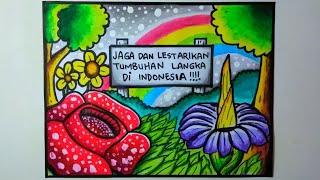 Gambar poster pelestarian tumbuhan langka - POSTER PELESTARIAN TUMBUHAN