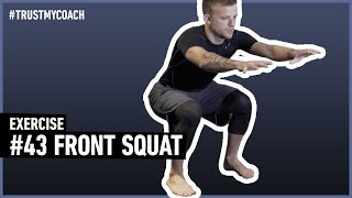 #43 Bodyweight Exercise //  Strengthen Your Quads &amp; Glutes with the Front Squat