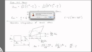 Geometric Interpretation of linear (small) strain