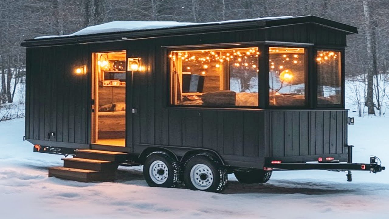 Gorgeous Beautiful tiny house 34ft Custom Loft with Dark Wood Accents