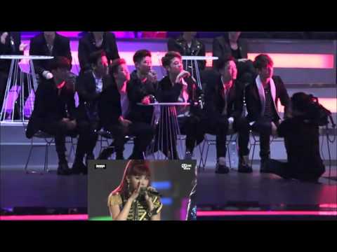 BTS & IKON Reaction to CL & 2NE1 [MAMA] 2015 Fancams Part 1