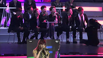 BTS & IKON Reaction to CL & 2NE1 [MAMA] 2015 Fancams Part 1