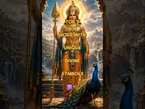 Top 5 Gods with Unique Divine Symbols 🕉️✨ #hindugods #ytshorts #bhaktishorts #shorts #symbols
