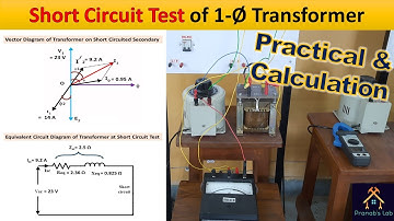 Short Circuit Test of Single Phase Transformer | Practical Test with Calculation