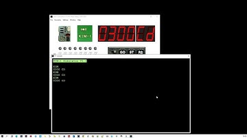 KIM-1 Simulator, demo of keypad and TTY mode